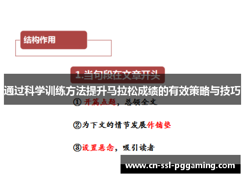 通过科学训练方法提升马拉松成绩的有效策略与技巧