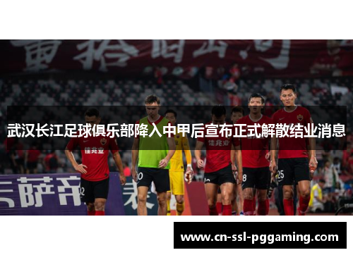 武汉长江足球俱乐部降入中甲后宣布正式解散结业消息